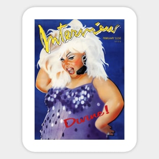 Divine: Interview Magazine Sticker